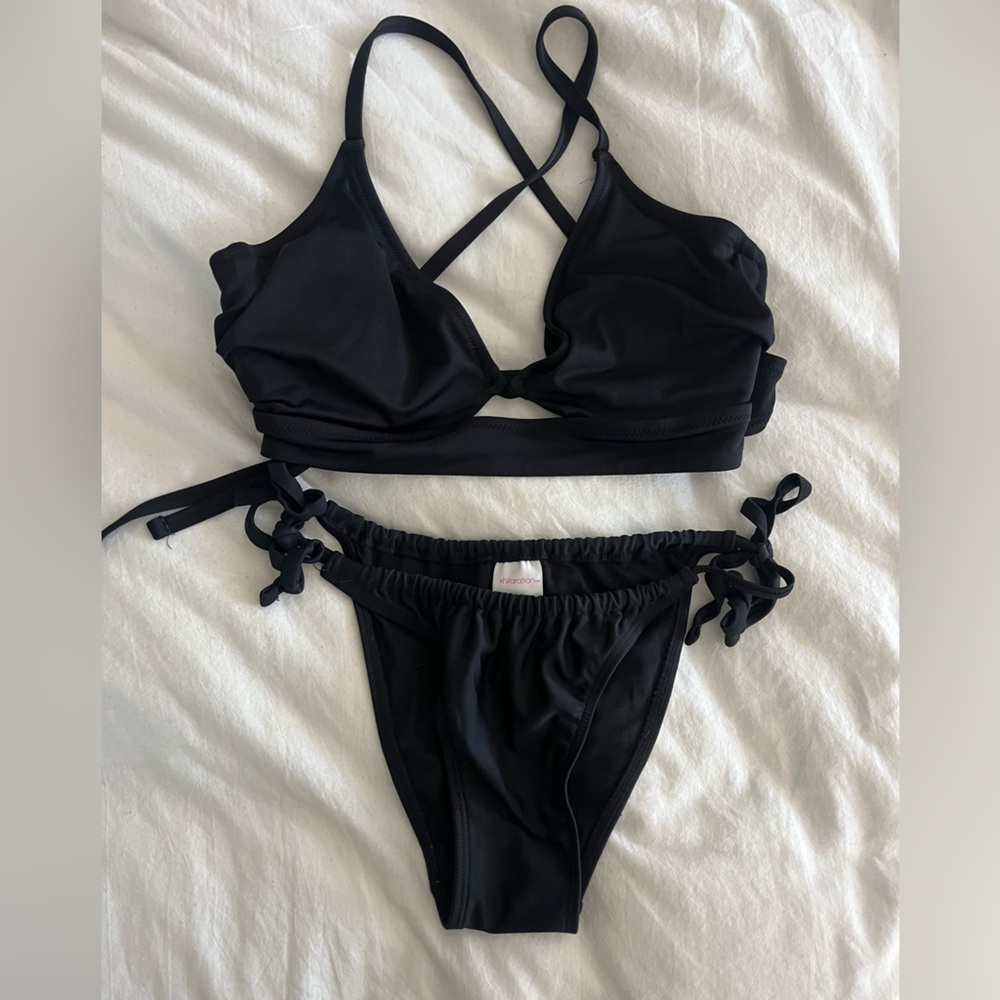 Xhilaration Black Women's Bikini Set